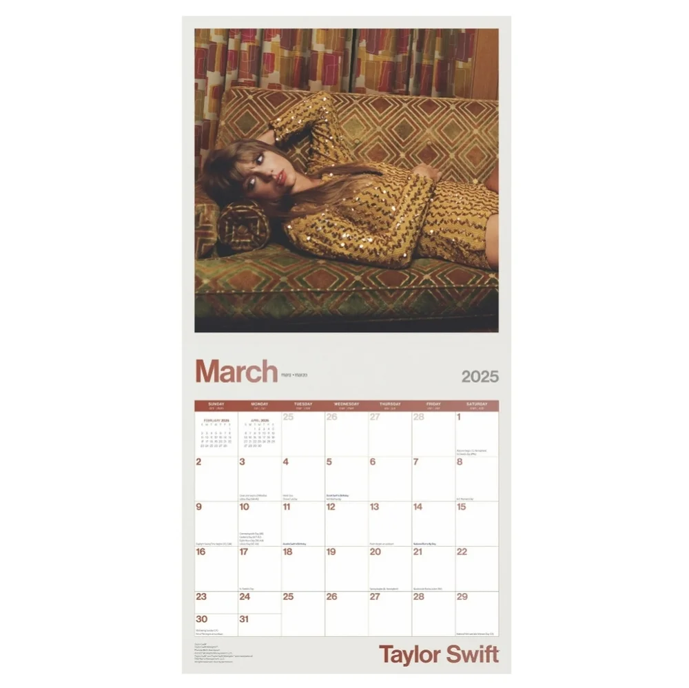 Taylor Swift 2025 18-Month Calendar